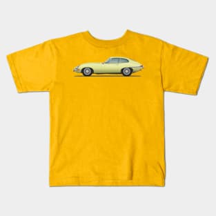 Jaguar E Type Fixed Head Coupe Primrose Kids T-Shirt